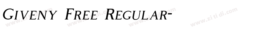 Giveny Free Regular字体转换